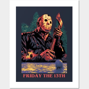 Slasher Friday the 13th Jason Voorhees Posters and Art